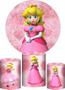 Imagem de Trio Capa Cilindro + Painel Redondo Princesa Peach Mario