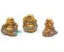 Imagem de Trio de Budas - Mini Baby Cego Surdo e Mudo Dourado