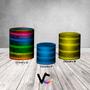 Imagem de Trio De Capa Cilindro 3D - Efeito Neon Asas Azul e Rosa 015