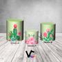 Imagem de Trio De Capa Cilindro - Cacto e Flores 015