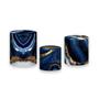 Imagem de Trio de Capas de Cilindro - Efeito Mármore Azul com Dourado 112
