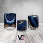 Imagem de Trio de Capas de Cilindro - Efeito Mármore Azul com Dourado 112