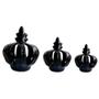 Imagem de Trio De Coroas Imperial Em Cerâmica Decorativa Black