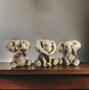 Imagem de Trio De Elefantes Cego Surdo E Mudo Estatueta Resina Enfeite