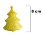 Imagem de Trio de Enfeites de Natal Dourados Decorativos Brilhosos