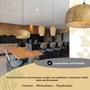 Imagem de Trio De Pendente Fibra Natural Bambu Rustico Com01 + Led