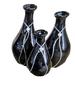 Imagem de Trio De Vasos De Cerâmica Decorativos - Enfeite Para Sala Quarto Rack Aparador