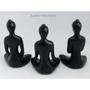 Imagem de Trio Estátua Meditação Yoga Porcelana