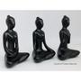 Imagem de Trio Estátua Meditação Yoga Porcelana