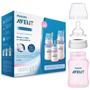 Imagem de Trio Mamadeira Classic + Dosador + Escova Rosa Philips Avent