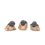 Imagem de Trio Monges Sábios P Preto - Não Vejo, Não Ouço E Não Escuto