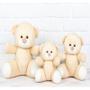 Imagem de Trio pelucia vestido com lese com coroa dourada 15/18/22