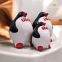 Imagem de Trio Pinguim Bolinha Com Gravata Decoração Elegante Para Geladeira Em Porcelana - VÁRIAS VARIEDADES