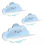 Imagem de Trio prateleira de parede nuvem para quarto infantil mdf 3 tamanhos - oferta