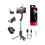 Imagem de Tripé Bluetooth Selfie Stick Com Suporte Destacável De Luz De Preenchimento Para Huawei iPhone