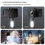 Imagem de Tripé de Bastão de Selfie com Gimbal, Rotação 360° e Luz de Preenchimento - Para Smartphone