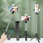 Imagem de Tripé Extensível Para Selfie Bluetooth Suporte Portátil Para Telefone Com Lâmpada 700mm Telescópico