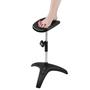 Imagem de Tripé Fix Dompel para Pedicure/Tatuador Profissional com Apoio de Pés Regulável, Estrutura Cromada e Base Estável Desmontável e Portátil