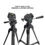 Imagem de Tripé Para Câmera Compacta Weifeng Wt 3710 Black 1,38m + Bolsa