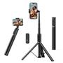Imagem de Tripé Selfie Stick ATUMTEK 55 com Controle Remoto Bluetooth - Preto