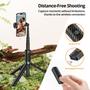 Imagem de Tripé Selfie Stick ATUMTEK 55 com Controle Remoto Bluetooth - Preto