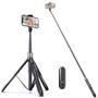 Imagem de Tripé Selfie Stick ATUMTEK 65cm com Controle Remoto Bluetooth - Preto