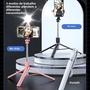 Imagem de Tripé Sem Fio Bluetooth Selfie Stick De 1,75M Com Luz De Preenchimento Para Smartphones Dobráveis