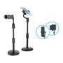 Imagem de Tripé Suporte Para Celular Smartphone Vertical Horizontal Giro Ajustável 360 Altura Máxima 35cm