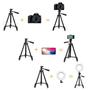 Imagem de Tripé Tripod Telescópico Multifuncional Para Câmera E Celular 1.3 Metros Para Youtubers LEY3120B