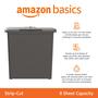 Imagem de Triturador de Papel Amazon Basics - 8 Folhas, Corte em Tiras, 12L - Preto