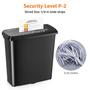 Imagem de Triturador de Papel Amazon Basics - 8 Folhas, Corte em Tiras, 12L - Preto