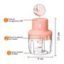 Imagem de Triturador processador Eletrico de alimentos e Alho - livan