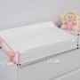 Imagem de Trocador Anatomico para Comoda 65x40 Branco com Rose