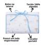 Imagem de Trocador bebe portatil acolchoado com bolso lateral lado impermeavel tecido 100% algodao