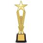 Imagem de Troféu De Prêmio Estrela Dourada De Plástico Vencedor Brinquedo Artesanato Lembrança Cantando