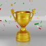 Imagem de Troféu Decorativo em Cerâmica para Festas e Decoração Futebol