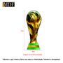 Imagem de Troféu Mundial Copa do Mundo 30cm Enfeite Mdf Acrilico Espelhado