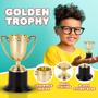 Imagem de Troféus de Plástico Dourado ArtCreativity para Crianças (10cm) - Pacote com 12