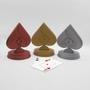 Imagem de Troféus Para Poker Decorativo - Kit 3 Unid - Naipes de Espadas