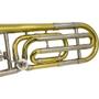 Imagem de Trombone De Vara Com Rotor Tb 200vr Laqueado Dourado Com Case New York F097