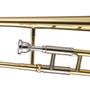 Imagem de Trombone De Vara Michael WTBM35 Bb Laqueado Dourado Com Bocal E Case