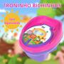 Imagem de Troninho  3x1 Lilás E Rosa Infantil Para Bebê Peniquinho Pinico Assento Redutor Bichinhos Styll Baby