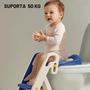 Imagem de Troninho Com Escada Infantil Assento Degrau Desmontável  Vaso Sanitário Criança Elevação Menina Menino Verde Roxo 8061
