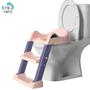 Imagem de Troninho Com Escada Infantil Assento Redutor Vaso Sanitário Criança Elevação Bebe Banheiro Casa Pratico Aprendizado