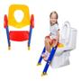 Imagem de Troninho com escada infantil assento redutor vaso sanitário