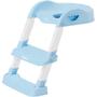 Imagem de Troninho Redutor Assento Vaso Sanitario Infantil com Escada Azul Pimpolho