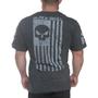 Imagem de Tshirt American Flag Cinza - Black Skull Clothing P P Cinza