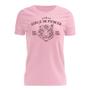 Imagem de Tshirt Blusa Estampada Feminina Manga Curta Camiseta Camisa Girls In Power Rosa