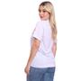 Imagem de Tshirt Blusa Feminina California Estampada Manga Curta Camiseta Camisa Branco