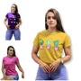 Imagem de Tshirt Feminina Kit 3 Blusinhas Moda Casual